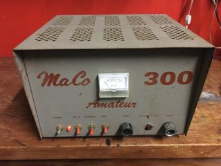 Vintage Maco 300 Amateur Linear Amplifier Powers Up -