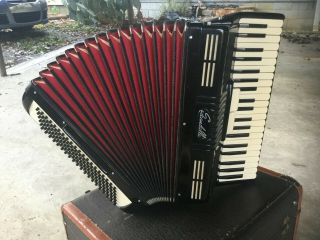Vintage Scandalli Accordion 41 Total Keys (24 Ivory) 120 Bass,  Made In Italy