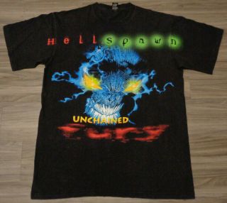 Hell Spawn Unchained Fury 1997 Giant Xl T - Shirt Vintage 90 
