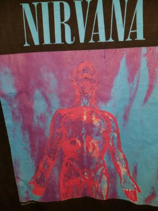 Vintage 1990 ' s Nirvana Sliver T - Shirt XL Anvil Tag 3