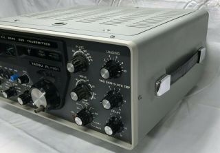 VINTAGE SCARCE YAESU MUSEN MODEL FL - 101 ALL BAND SSB HAM RADIO TRANSMITTER 4