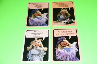 4 Rare Vintage Muppet Hallmark Greeting Cards 1979 - Miss Piggy