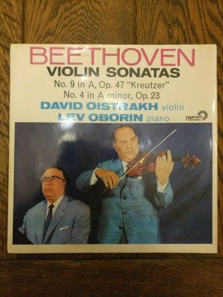 Oistrakh / Oborin - Beethoven Violin Sonatas,  No.  9 & No.  4,  1962 Israeli 1ed,  Nm