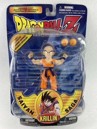 2000 Dragon Ball Z Saiyan Saga Krillin Irwin Toys Action Figure N.  O.  S.