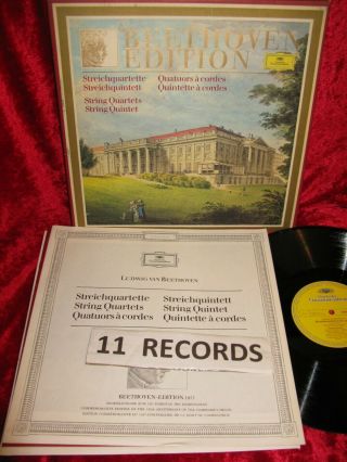 1969 German Nm 11 Lp Dg Stereo 2721 130 Beethoven String Quartets & String Quint