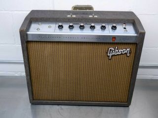 Vintage Gibson Ga - 8t Discoverer Tremolo Electric Guitar Tube Amplifier Project