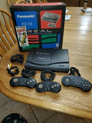 Vintage Panasonic 3do Fz - 10 System Console Complete With Gex Game,  9/1995