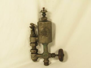 Vintage Powell Middy 1/4 Pint Oiler Lubricator For Steam Or Gasoline Engine