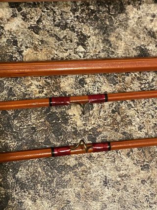 Vintage Fly Rod Goodwin Granger Champion Denver Bamboo Fishing Rod 3pc,  2 Tips 5
