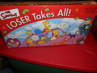 2001 The Simpsons Board Game Loser Takes All 31368 By Rose Art