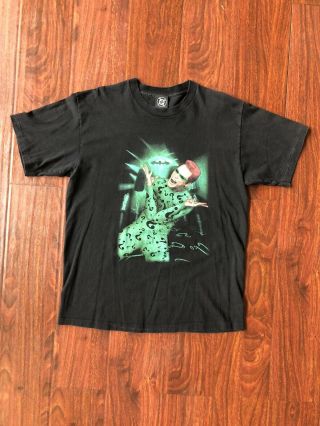 Vintage 1995 The Riddler T - Shirt Size Xl Dc Comics Jim Carrey Batman Movie