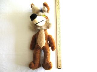 1991 Vintage Wile E.  Coyote Plush 18 " Mighty Star Warner Bros.  Characters Warner