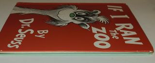 If I Ran The Dr Seuss Book Rare Collectible 1950 Vintage with Zoo dust cover 3