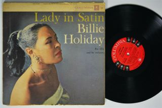 Billie Holiday Lady In Satin Columbia Lp 6 - Eye Mono