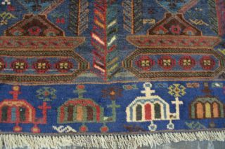 F1280 Handmade Vintage Rug/Afghan Tribal Baluchi War Rug Top Tang Rug 3 ' 10 x 6 ' 6 3