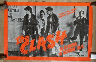The Clash 1978 Poster Vintage