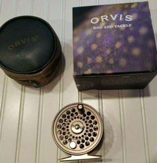 Brand Orvis Cfo Iii Trout Fly Reel 4 - 5 Wt Machined Aluminum With Case