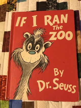If I (ran) The Zoo By Dr.  Seuss - Banned Hardcover - Vintage Book Club Edition