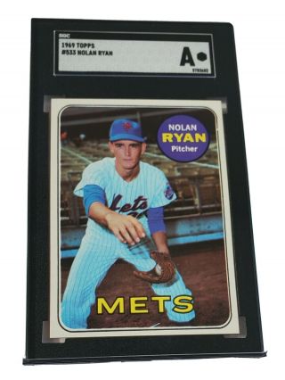 1969 Topps 533 Nolan Ryan Sgc " A " 2nd Year Card