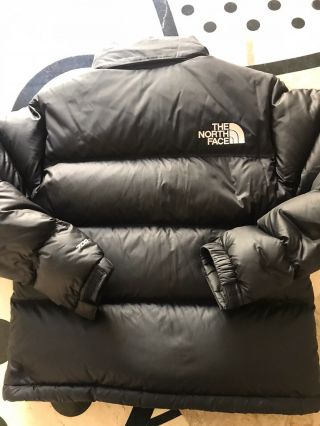 The North Face Womens Vintage 1996 Retro Nuptse 700 Down Puffer Jacket Black Xs