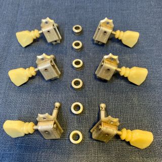 Vintage 1960s Gibson Kluson Double Ring Tuners D - 169400.  With Orig.  Bushings.