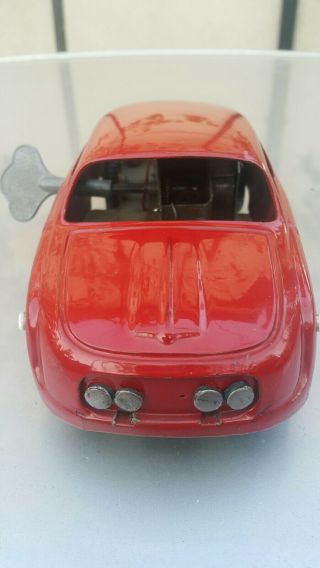 Vntg.  Tatra 603 Toy Car Wind Up & Key Igra Ites Czechoslovakia Soviet Era