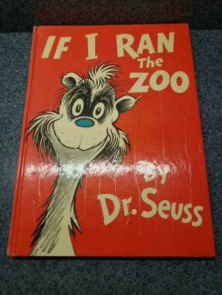 Dr Seuss If I Ran The Zoo 1950 Hardback Vintage Childrens Book