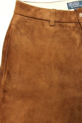 Vintage Polo Ralph Lauren Suede Leather Men 