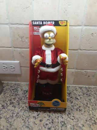 The Simpsons Christmas Santa Homer Simpson Talks And Sings Jingle Bells Xmas