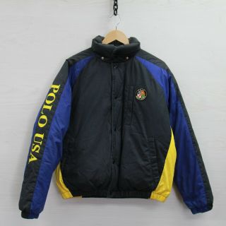 Vintage Polo Ralph Lauren Usa Cookie Down Insulated Jacket Size Medium