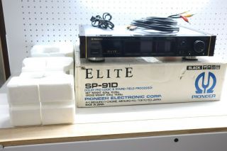 Vintage Pioneer Elite Digital Sound Field Processor Model Sp - 91d & Box