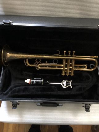 Vintage King Liberty H N White Bb Trumpet With King Case Great Player