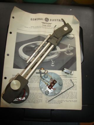Vintage General Electric Baton Ge A1 - 500 Tonearm 12” Transcription Garrard 301