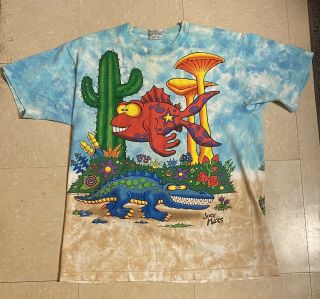 Vtg Grateful Dead Head Joey Mars Art Rock T Shirt 90s Og Tye Dye Tour Hippy Xl