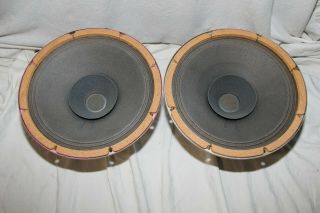 Vintage Philips Alnico 12`` 30cm Full Range Loudspeaker Matched Pair Ad1256/m8