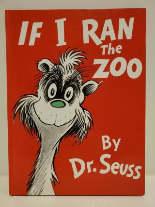 If I Ran The Zoo By Dr Seuss Book Out Of Print Vintage 1977