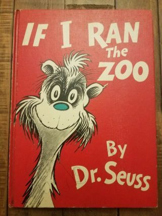 Dr Seuss If I Ran The Zoo - 1950 Copyright - Vintage,  Banned