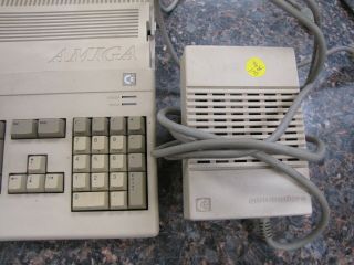 Vintage Commodore Amiga A500 Computer with Power supply & Disks - great 5