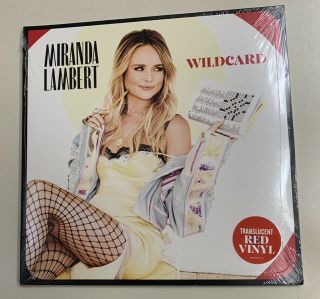 Miranda Lambert Wildcard Lp Translucent Red Vinyl Gatefold & 2019 Wb