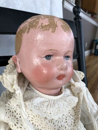 Antique Martha Chase Huge stockinet Doll Oil Cloth Adorable and stunning 3