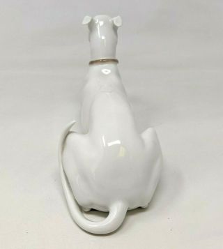 VTG Bing & Grondahl B&G White Laying Greyhound Dog 2079 Porcelain Figurine CD21 2