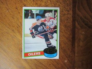Vintage 1980 Topps 250 Wayne Gretzky Edmonton Oilers Unscatched In Ex/mt Cond.