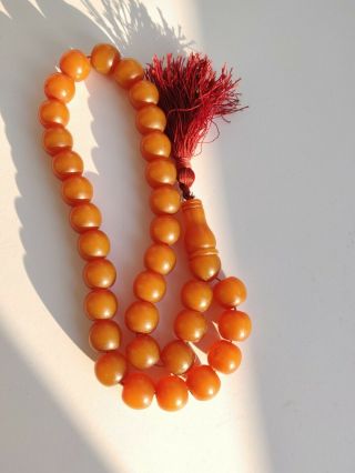 Vintage bakelite faturan rosary 4