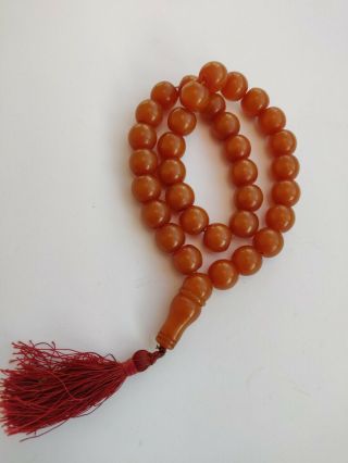 Vintage bakelite faturan rosary 6