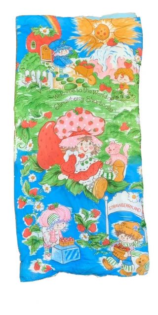 Vintage 1980 Strawberry Shortcake Sleeping Bag