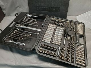 Vintage Craftsman 144 - Pc.  Mechanics Tool Set No.  33644 1/2 3/8 1/4 Made In Usa
