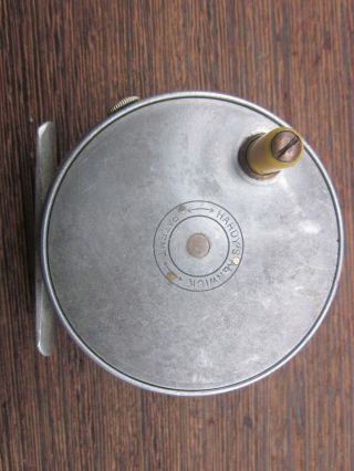 An Early Hardy Perfect 3 1/8 " Fly Reel The Only Writimg Is Hardy Alnwick Patent