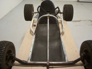 Vintage Century Speed Mark I Go Kart Racing Kart Frame Wheels Project Parts 4