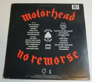 Motorhead - No Remorse Double LP Bronze Records 1984 (90233 - 1 H) Vinyl Lemmy 2