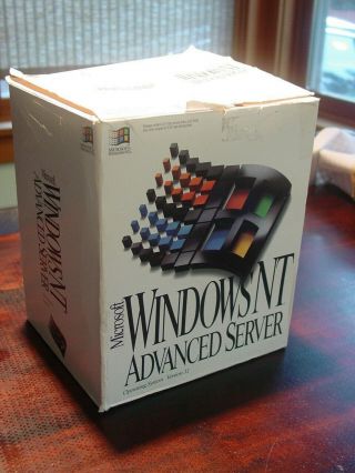 Vintage Microsoft Windows Nt Advanced Server 3.  1 Os Promo Cd - Rom Floppy Cib